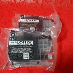 Brother ブラザー LC412 インク 互換品 社外品 BKx２標準サイズ 計２個セット【未使用】J7300CDW J7100CDW などに対応　まだ１年未満ですの画像
