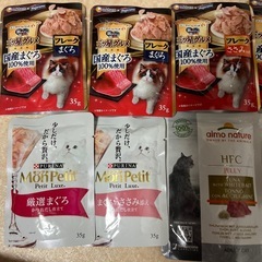 キャットフード猫パウチ合計10点譲ります！の画像