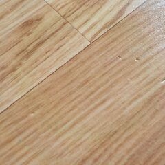 ② 木目調フロアラグ 200×270㎝ ブラウン系 フローリングマット クッションフロア  サッと拭けてお手入れ簡単♪ カーペット 茶色　西岡店の画像