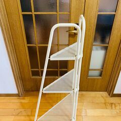コーナーラック スチールラック 三角クラック 3段 W約63cm D約30cm H約103cmの画像