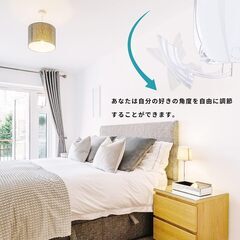 エアコン用風よけ板 風向き角度調節 ぶら下げる式 壁に穴あけ不要の画像