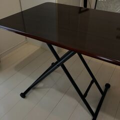 折りたたみ式 高さ可変テーブルの画像