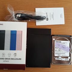 外付けHDD　1TB　（ケース新品）⑨の画像