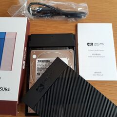 外付けHDD　1TB　（ケース新品）⑨の画像