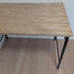 LOWYA パソコンデスク 幅100cm 奥行60cm ヴィンテージ調の画像