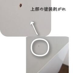 ★美品★ホワイトキャビネット★デスク下キャスターつきワゴン★収納★*。白★の画像