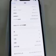 【SIMフリー】iPhone 13/256GB/A2631/ブルー〈MLNM3J/A〉の画像