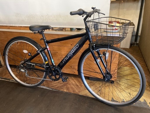 【SALE！8月末まで防犯登録無料！】 LEDオートライト　6段変速　27インチシティクロス　ブラック