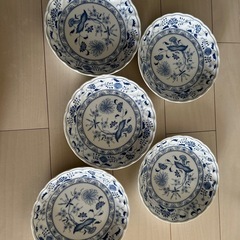 ROYAL FLOWER お皿　21.5cm6点の画像