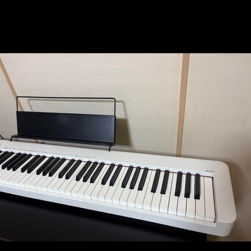 カシオ電子ピアノ CDP-S110WE (ホワイト) 88鍵盤 スリムデザイン