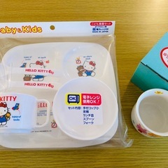 離乳食　子供用お皿セット新品　マグカップの画像