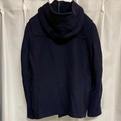 無印良品 ネイビー ダッフルコート ウールコート スクールコート Sサイズの画像