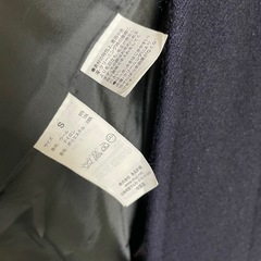 無印良品 ネイビー ダッフルコート ウールコート スクールコート Sサイズの画像