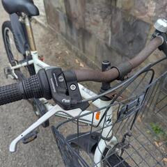 断捨離中！自転車26インチ 白の画像