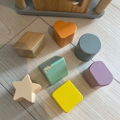 （訳あり）形あわせ、木のおもちゃ  の画像