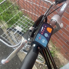 電動アシスト自転車 シティタイプ 黒 クロスバイク　26インチ　訳あり 美品 の画像