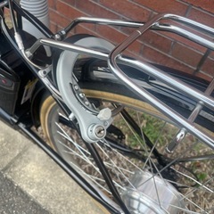 電動アシスト自転車 シティタイプ 黒 クロスバイク　26インチ　訳あり 美品 の画像