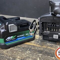 【引き取り限定】【未使用品】HiKOKI ハイコーキ WH36DD(2XHBSZ) インパクトドライバ ブラック バッテリ(36V-2.5Ah/18V-5.0Ah)×2・充電器・ケース付の画像