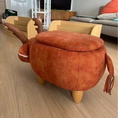 トナカイのスツールの画像