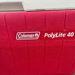 【中古】コールマン　ヴィンテージ クーラーボックス PolyLite 40の画像