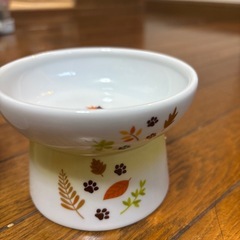 猫壱　ハッピーダイニング脚付フードボール2個セットの画像