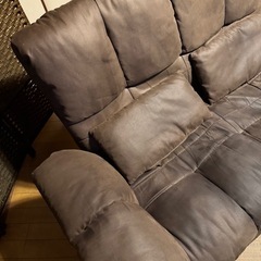 2人掛ソファー🛋️段階調整可/超美品の画像