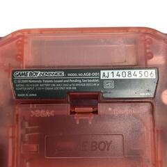 186000 現状品 Nintendo 任天堂 ゲームボーイアドバンス AGB-001  クリアピンク [1000025359250]の画像
