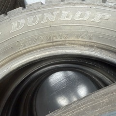 185/60R15 ダンロップ ウィンターマックス WM02 中古タイヤ スタッドレスタイヤ DUNLOP の画像