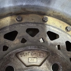 当時物 旧車 ALMEX ホイール 14 インチ inch 114.3 6J 4穴 オフセット ＋12 2本セット の画像