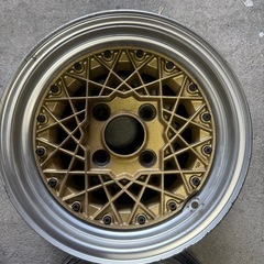 当時物 旧車 ALMEX ホイール 14 インチ inch 114.3 6J 4穴 オフセット ＋12 2本セット の画像