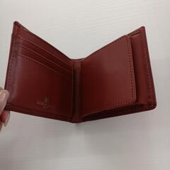 【ドリーム尾浜店】2ツ折財布　美品　ルチアーノ・バレンチノ　BR　 高さ(H)--cm× 幅(W)--cm× 奥行(D)--cmの画像