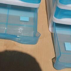 在庫ワイド×1スリム×1☆小物引出し収納4段☆の画像