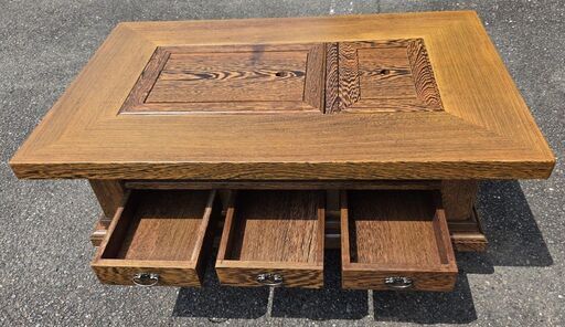 〈たのめる便・現状渡し〉タガヤサン 鉄刀木 角火鉢 長火鉢 囲炉裏 鉄刀木 タガヤサン 角火鉢 長火鉢 囲炉裏 倉庫保管中【現状渡し