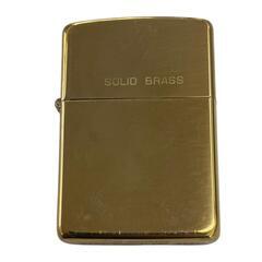 186000 現状品 ZIPPO ジッポ オイルライター SOLID BRASS 真鍮 1932年 レプリカ [250529HM130056]の画像