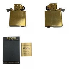 186000 現状品 ZIPPO ジッポ オイルライター SOLID BRASS 真鍮 1932年 レプリカ [250529HM130056]の画像