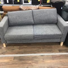 【ジャングルジャングル広陵店】家具　ソファー　2人掛けソファー　グレー　☆ジモティー特別価格☆の画像