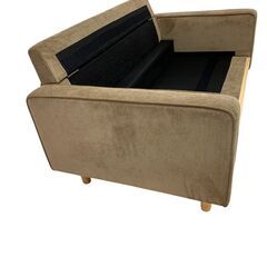 ★未使用★ 2人掛けソファ Moss ベージュ 135cm×76cm×76cm en-123 118013の画像