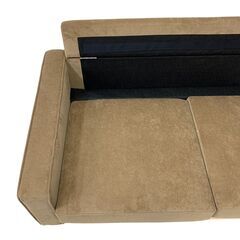 ★未使用★ 2人掛けソファ Moss ベージュ 135cm×76cm×76cm en-123 118013の画像