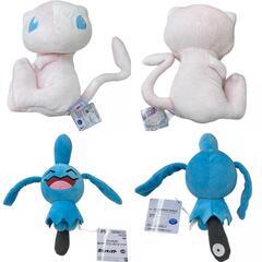 BANDAI NAMCO バンダイナムコ ぬいぐるみまとめ売り ポケットモンスター もぐっとぬいぐるみ 5点 まとめ売り 美品 パモット ソーナノ ミュウ ウミディグダ タグ付き [1000027792345]の画像