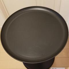 【無料】IKEA　イケア　サイドテーブル　プラスチック製　黒　取り扱い説明書付きの画像