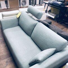 【ジャングルジャングル広陵店】　家具　ソファー　2人用ソファー　グリーン　☆ジモティー特別価格☆の画像