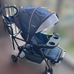 KATOJI ふたりでゴー　リアシート付き　二人乗りベビーカーの画像