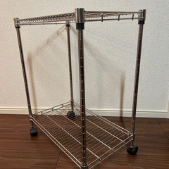 【美品】スチールラック　キャスター付き　　の画像