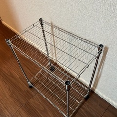 【美品】スチールラック　キャスター付き　　の画像