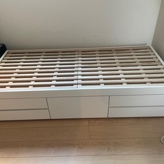 チェストベッド　すのこ　収納　シングル　引き出し　マットレス付きの画像