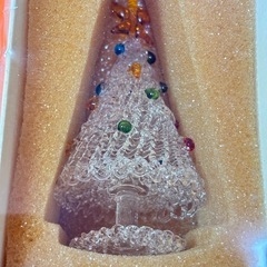 ガラス細工のクリスマスツリー【近くまでお受け取りできる方のみ】の画像