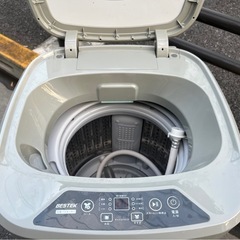埼玉 東京都配達設置無料 BESTEK 小型 ミニ 洗濯機 3.8kg 2021年製の画像