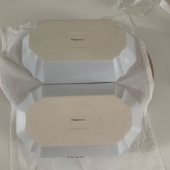 フランフラン リーニエ オーバルボウル ＆DULTON グラスボウル マルゲリータ　の画像
