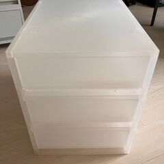無印良品　ポリプロピレン　小物収納ケース　引出３段の画像