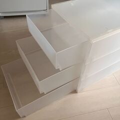 無印良品　ポリプロピレン　小物収納ケース　引出３段の画像